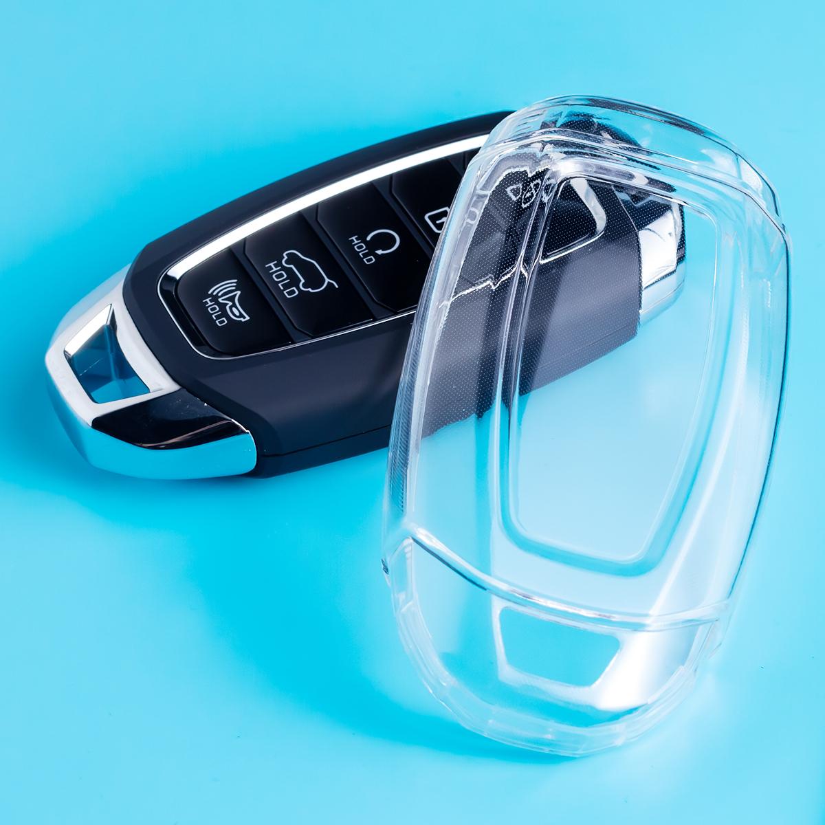 Slim Smart Car Key Fob Case Cover Keychain For Hyundai Santa Fe Elantra GT i30 Palisade Kona Venue Accent Black Transparent
Slim Smart Car Key Fob Case Cover Keychain For Hyundai Santa Fe Elantra GT i30 Palisade Kona Venue Accent Black Transparent