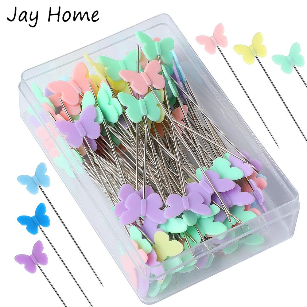 100Pcs 2.16 Inch Butterfly Head Sewing Pins Flat Head Straight Pins Quilting Pins for Sewing DIY Clothes Dressmaker Decoration
100Pcs 2.16 Inch Butterfly Head Sewing Pins Flat Head Straight Pins Quilting Pins for Sewing DIY Clothes Dressmaker Decoration