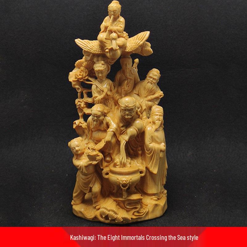 Cypress Eight Immortals Wood Carving Ornament 17×8×5.8CM Decorative Desk Piece
Cypress Eight Immortals Wood Carving Ornament 17×8×5.8CM Decorative Desk Piece
