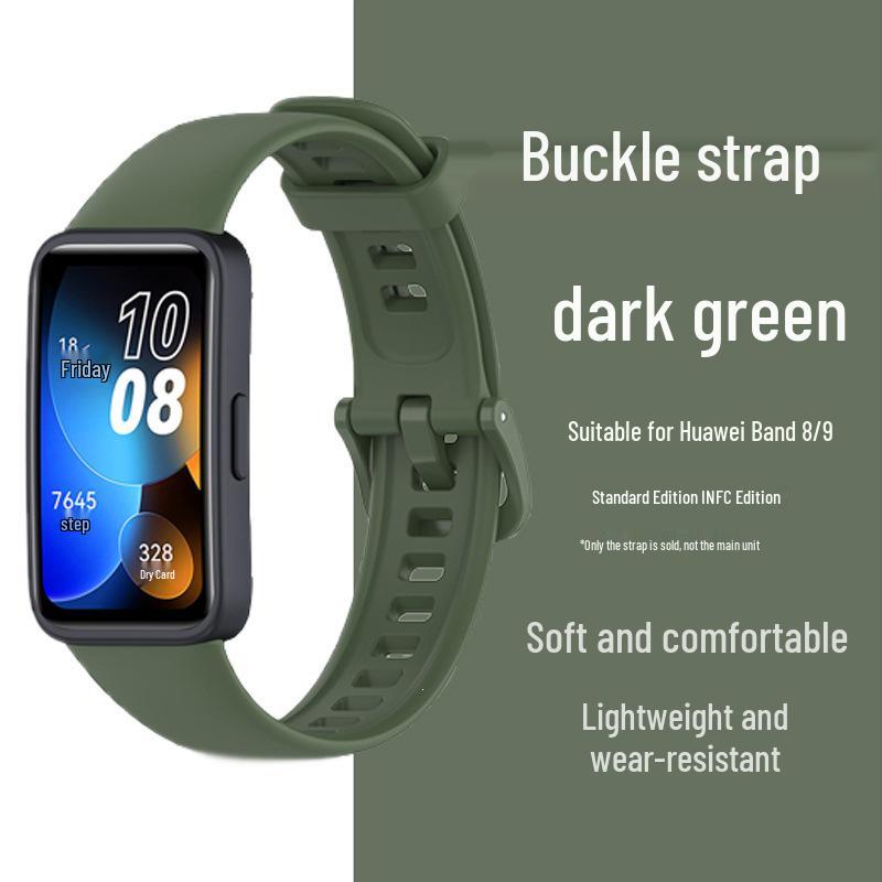 Compatible Sports Bracelet: Sweatproof Replacement Strap for Huawei Band 10/9/8 For Huawei Band 10/9/8 темно-зелений колір
Compatible Sports Bracelet: Sweatproof Replacement Strap for Huawei Band 10/9/8 For Huawei Band 10/9/8 темно-зелений колір