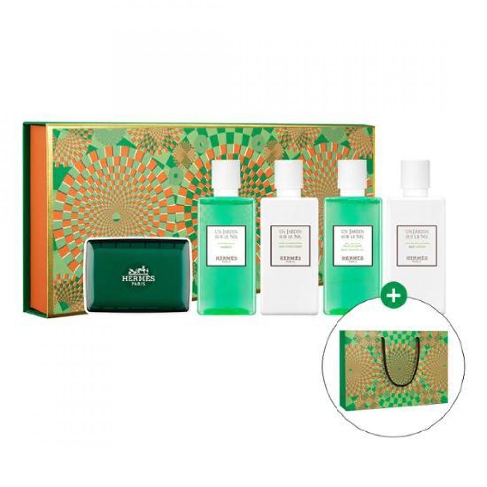 Herm s Amenities Hermes Unjardin Sournil Hair Body Gift Set Шампунь 80 мл + Кондиционер 80 мл + Гель для душа 80 мл + Лосьон для тела 80 мл + Парфюмированное мыло 
Herm s Amenities Hermes Unjardin Sournil Hair Body Gift Set Шампунь 80 мл + Кондиционер 80 мл + Гель для душа 80 мл + Лосьон для тела 80 мл + Парфюмированное мыло