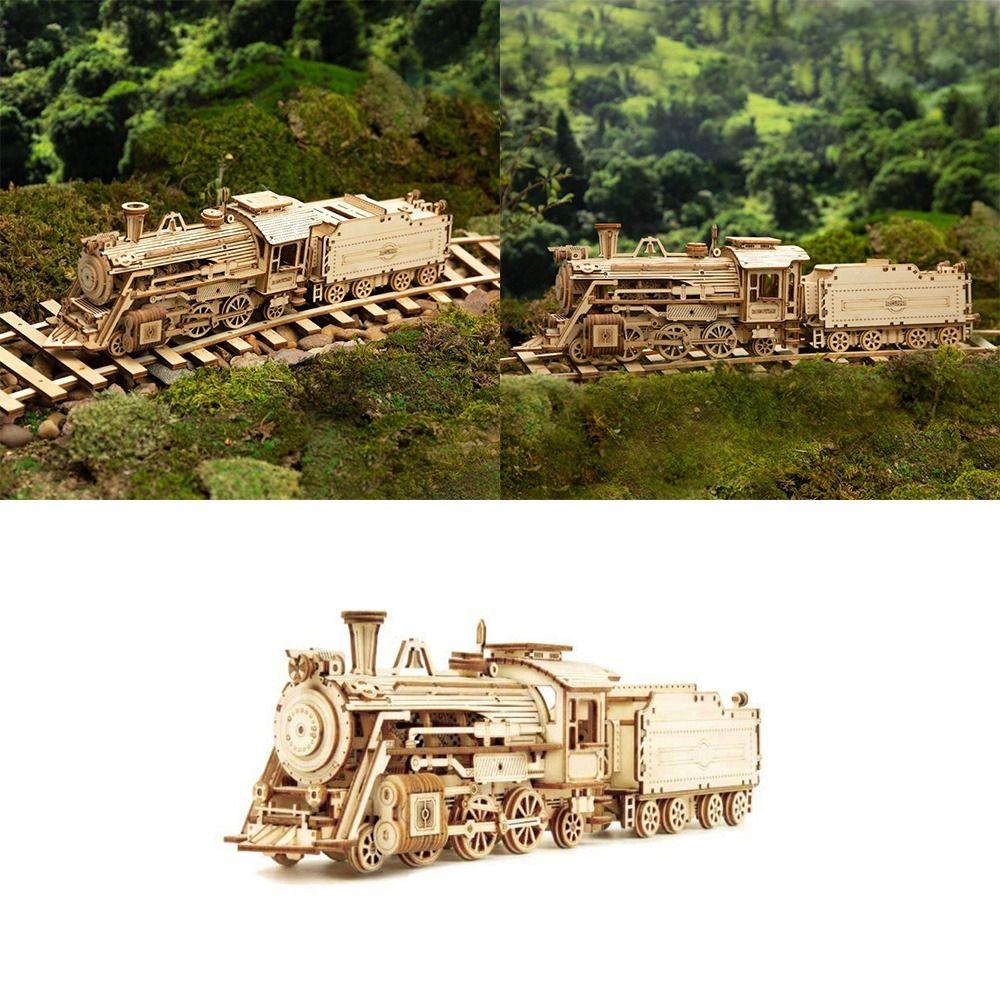 Montessori Toys Model Kit Mechanical Model 3D Wooden Puzzle Steam Train Wooden Construction Kit Steam Express
Montessori Toys Model Kit Mechanical Model 3D Wooden Puzzle Steam Train Wooden Construction Kit Steam Express