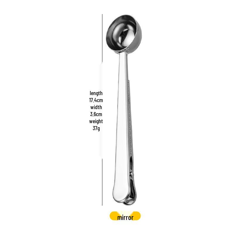 304 Stainless Steel Coffee Measuring Spoon & Kitchen Sealing Clip
304 Stainless Steel Coffee Measuring Spoon & Kitchen Sealing Clip