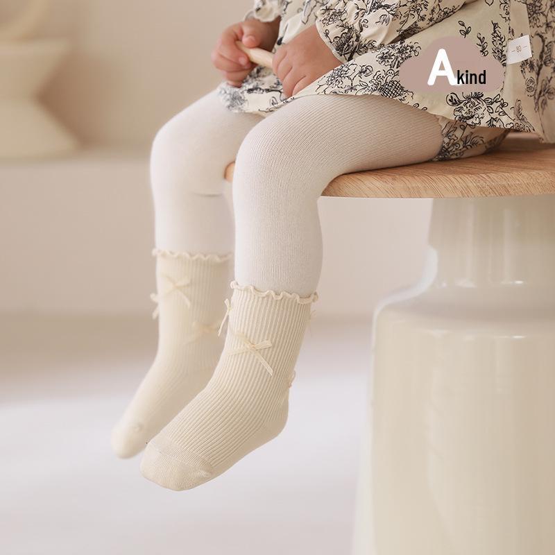 Girls Mid-Calf Ruffle Edge Socks with Bowknot - Retro Preppy Style for Spring & Autumn M 1-3 years
Girls Mid-Calf Ruffle Edge Socks with Bowknot - Retro Preppy Style for Spring & Autumn M 1-3 years