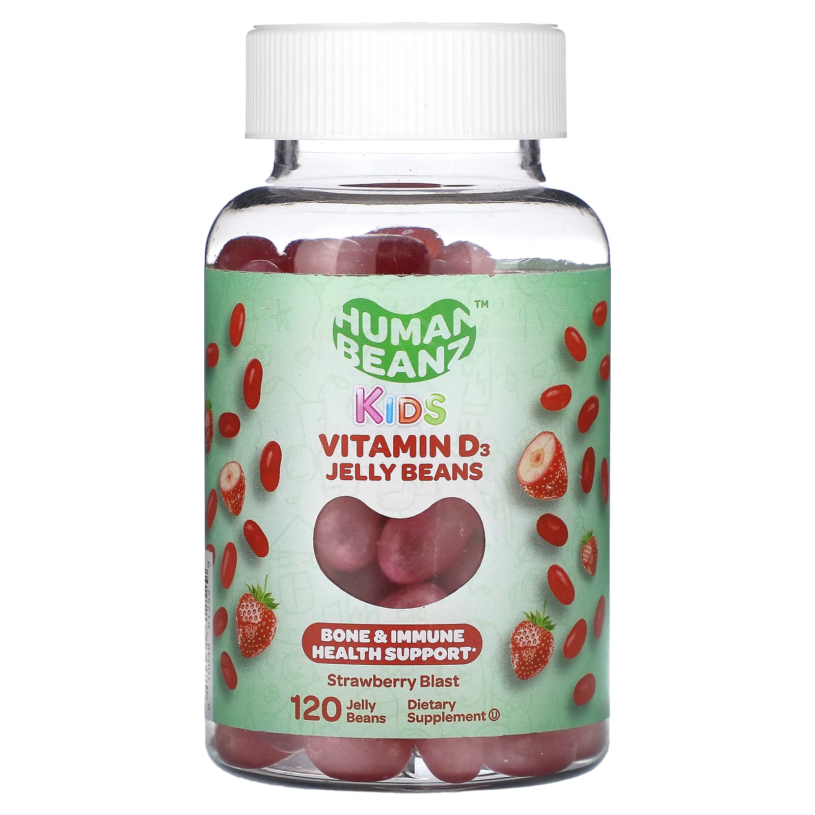 Children s, Vitamin D3 Jelly Beans, Strawberry Blast, 120 Jelly Beans (12.5Mcg per Jelly Bean)
Children s, Vitamin D3 Jelly Beans, Strawberry Blast, 120 Jelly Beans (12.5Mcg per Jelly Bean)