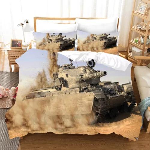 Tank Duvet Cover Set Bed Decoration First Choice Gift Suitable For Children Kids And Adults Soft Warm Comfortable And Breathable EU Single(135*200cm)3pcs
Tank Duvet Cover Set Bed Decoration First Choice Gift Suitable For Children Kids And Adults Soft Warm Comfortable And Breathable EU Single(135*200cm)3pcs