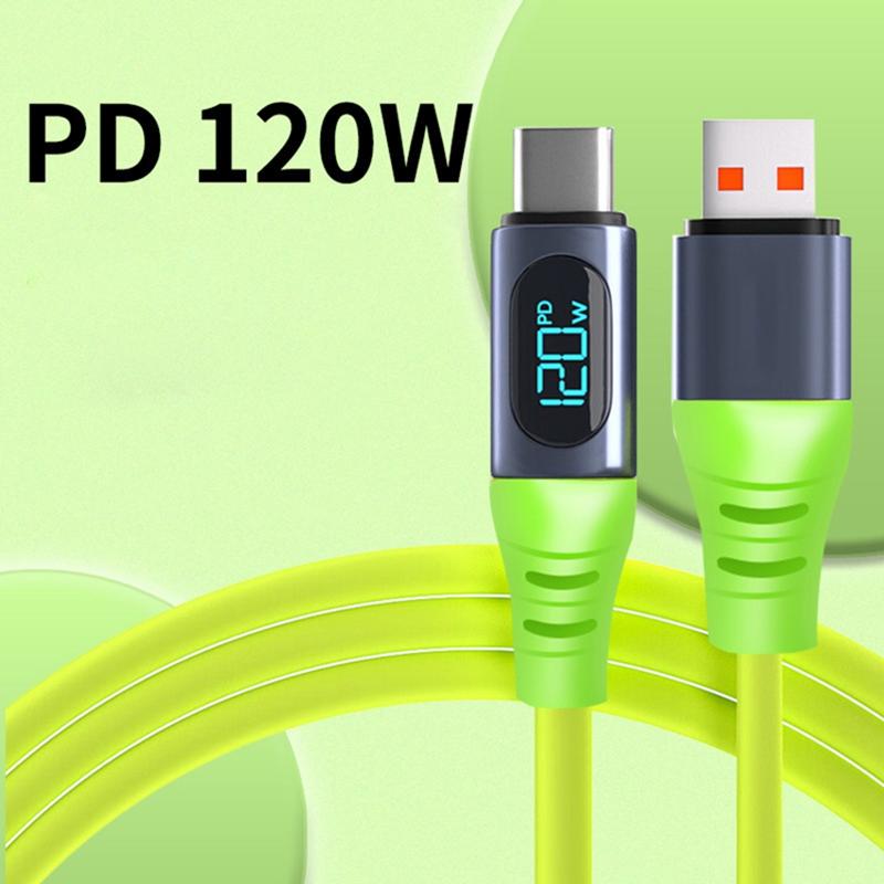 240W Super Fast Charging Cables 6A PD Type C Digital Display High-speed Data Transfer Cord USB Type-c To C Wire For IPhone 17Pro USB-Type-C
240W Super Fast Charging Cables 6A PD Type C Digital Display High-speed Data Transfer Cord USB Type-c To C Wire For IPhone 17Pro USB-Type-C