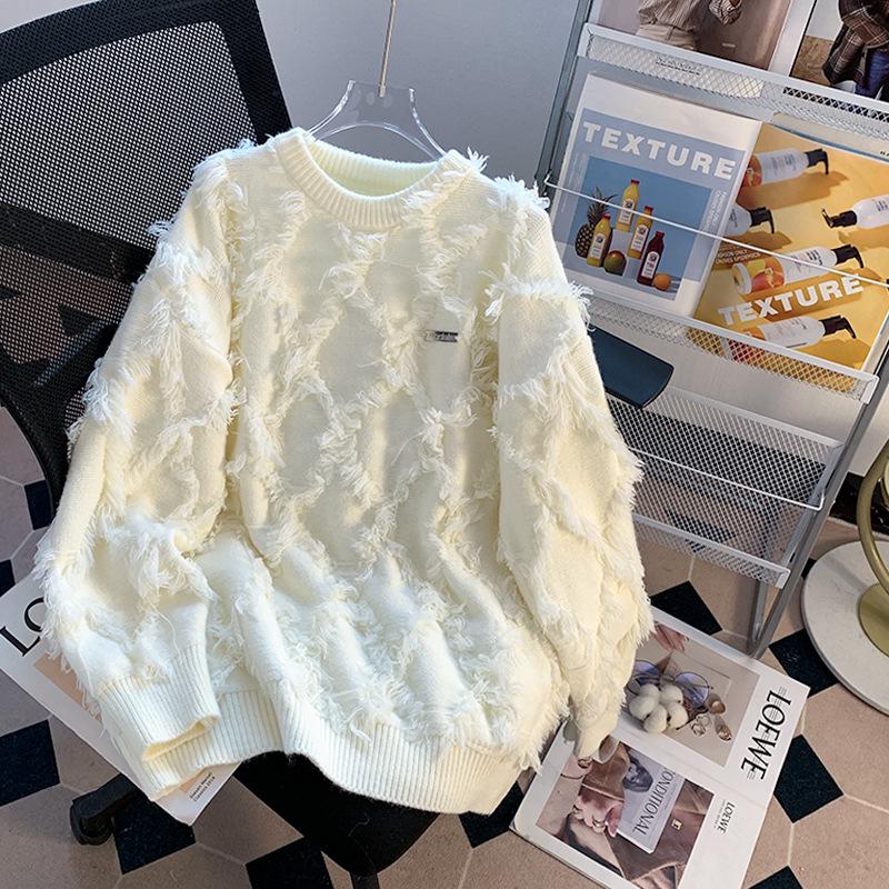 Men s 2024 Winter White Loose Fit Sweater: Stylish, Thickened Pullover with Sophisticated Fringe Design Large брудно-білий
Men s 2024 Winter White Loose Fit Sweater: Stylish, Thickened Pullover with Sophisticated Fringe Design Large брудно-білий