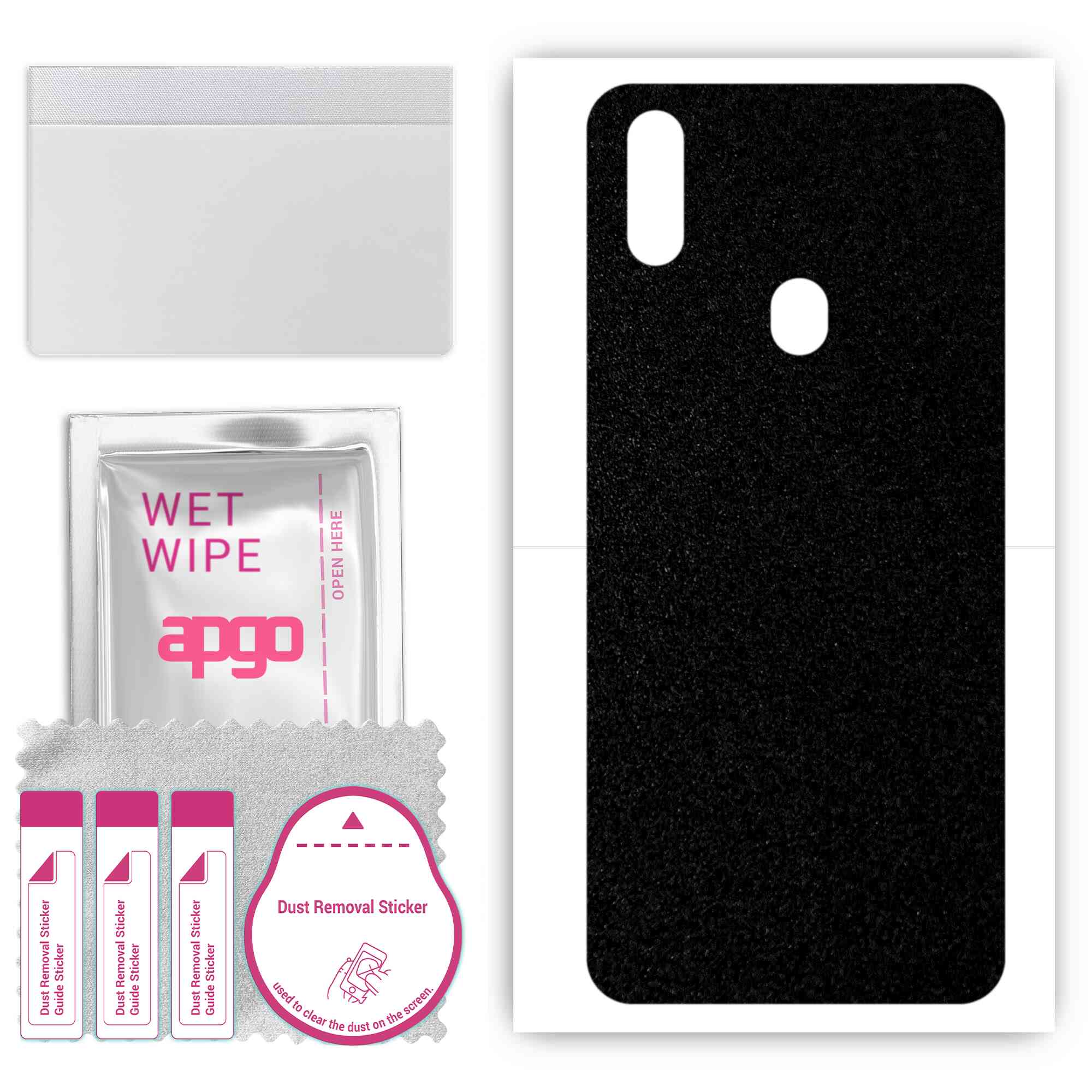 apgo Protective Skin Sticker for the back compatible with Oukitel U23, Wrap Film, Foil, Vinyl - Pattern Matte Black
apgo Protective Skin Sticker for the back compatible with Oukitel U23, Wrap Film, Foil, Vinyl - Pattern Matte Black