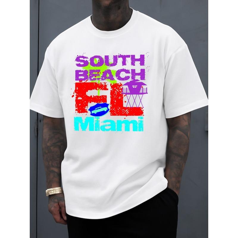 European sizes South Beach Miami FL Tee Men s T-shirts White Graphic Limited Edition Casual Sportswear T Shirts for Summer Fall Streetwear Daily 4XL білий
European sizes South Beach Miami FL Tee Men s T-shirts White Graphic Limited Edition Casual Sportswear T Shirts for Summer Fall Streetwear Daily 4XL білий