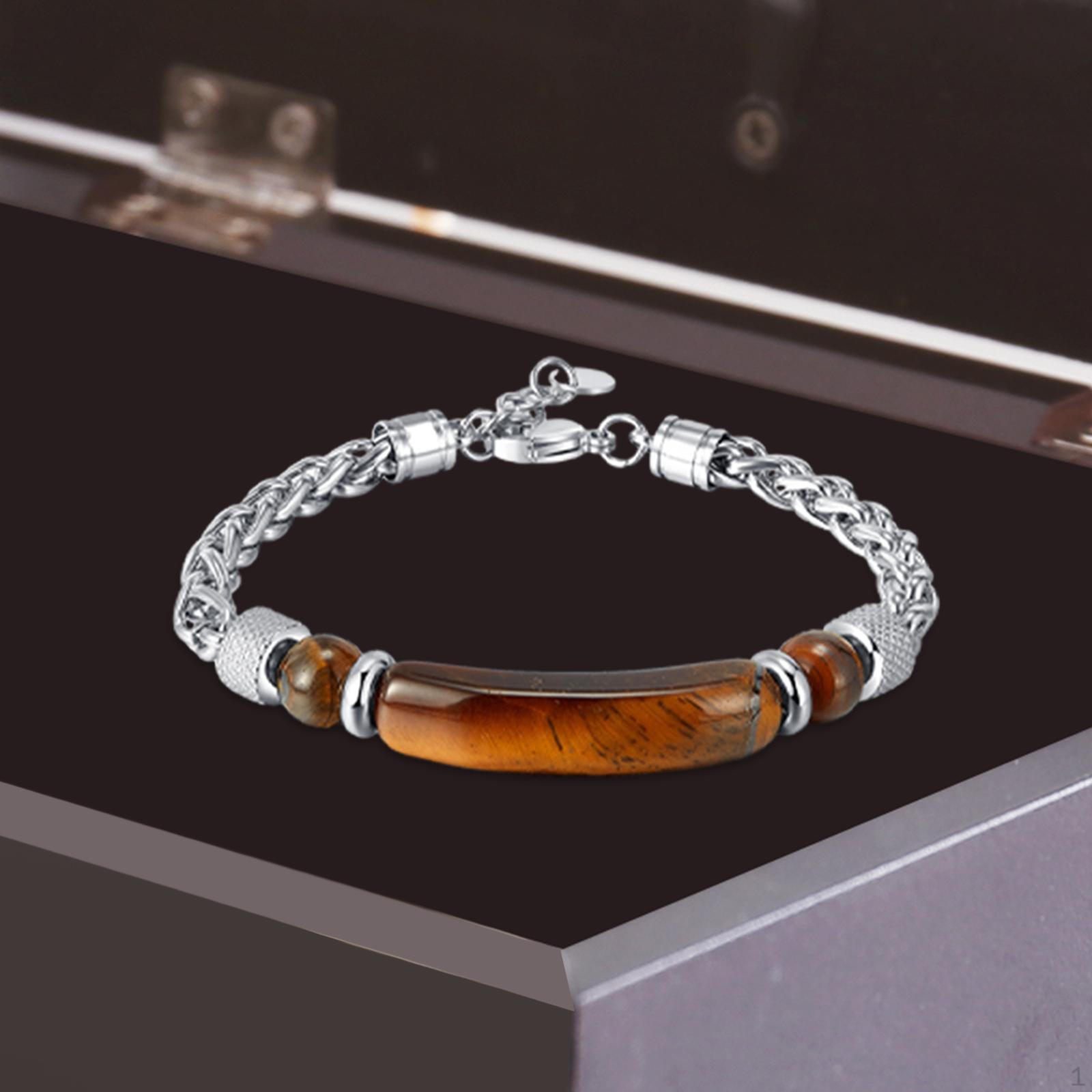 Men Bracelet Fathers Day from Daughter Son Wife Wrist Bangle Stainless Steel Chain for Male коричневий
Men Bracelet Fathers Day from Daughter Son Wife Wrist Bangle Stainless Steel Chain for Male коричневий