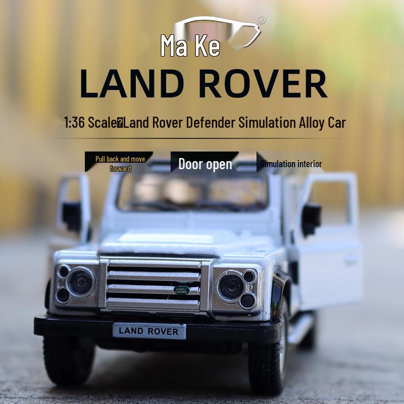 1:36 Модель автомобиля Land Rover Defender из сплава - Игрушка с инерционным механизмом для детей и коллекционеров
1:36 Модель автомобиля Land Rover Defender из сплава - Игрушка с инерционным механизмом для детей и коллекционеров