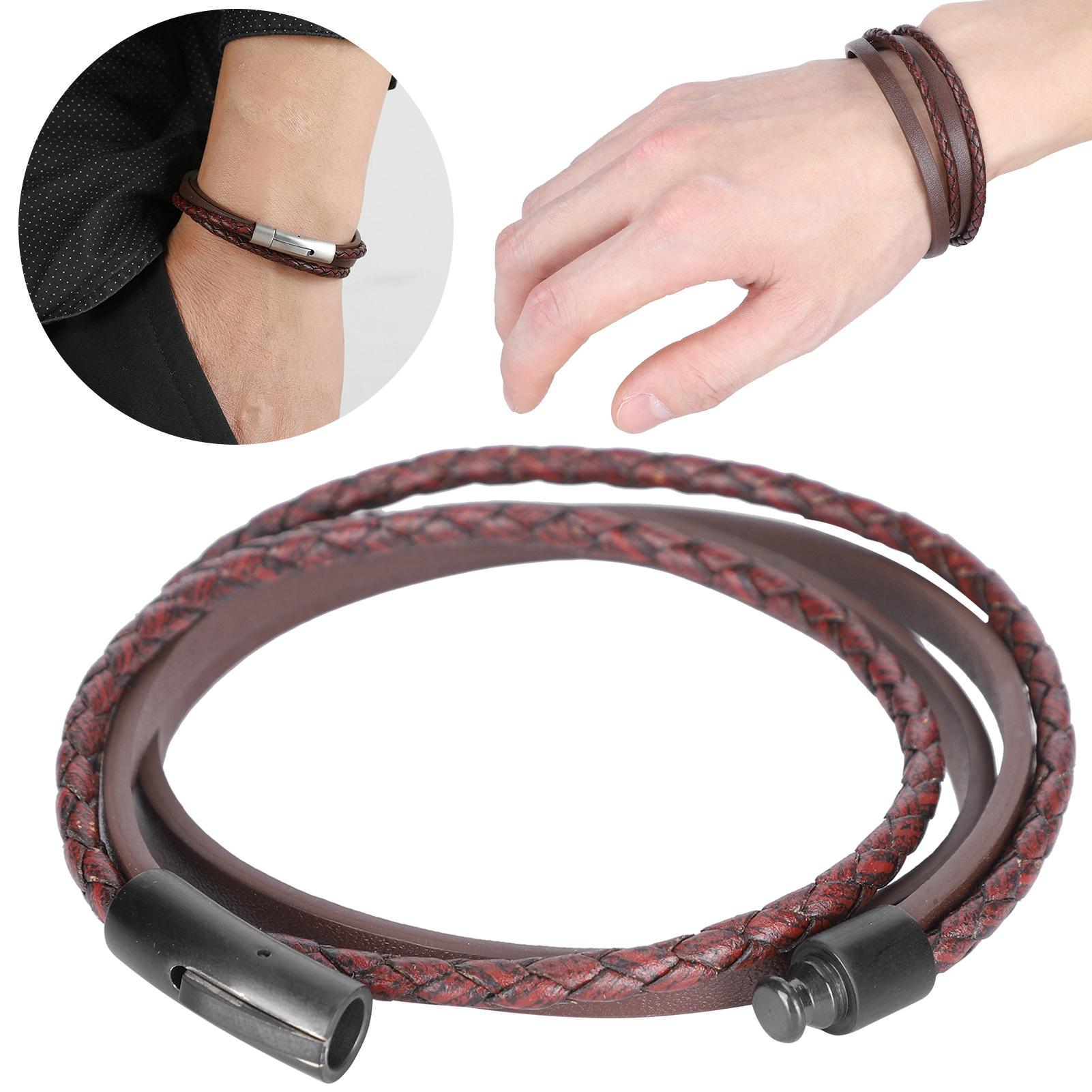Leather Bracelet Wrist Band Vintage Simple Magnetic Buckle Hand Decoration
Leather Bracelet Wrist Band Vintage Simple Magnetic Buckle Hand Decoration