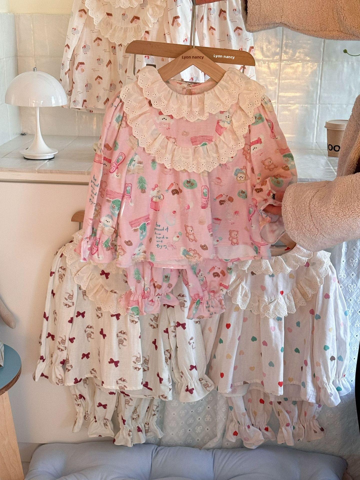 Новая весенняя пижамная одежда для малышей Princess с длинными рукавами - Sweet Home Style для детей
Новая весенняя пижамная одежда для малышей Princess с длинными рукавами - Sweet Home Style для детей