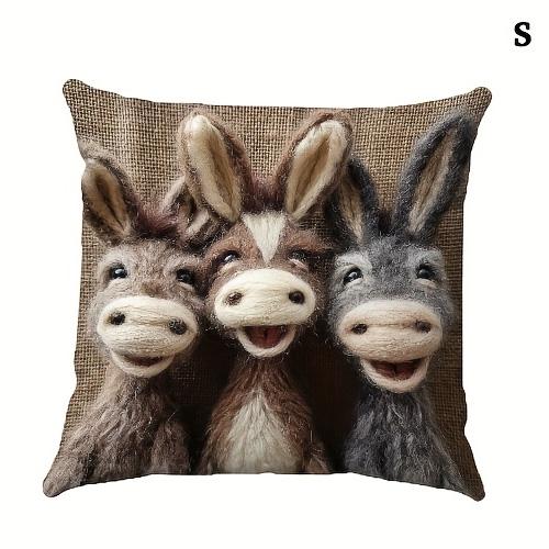 1/4pcs Funny Felt Donkey Throw Pillow Covers Cute Farm Animal Cushion Cases for Home Sofa Bedroom Decor Cushion cover 45x45cm-1pcs
1/4pcs Funny Felt Donkey Throw Pillow Covers Cute Farm Animal Cushion Cases for Home Sofa Bedroom Decor Cushion cover 45x45cm-1pcs