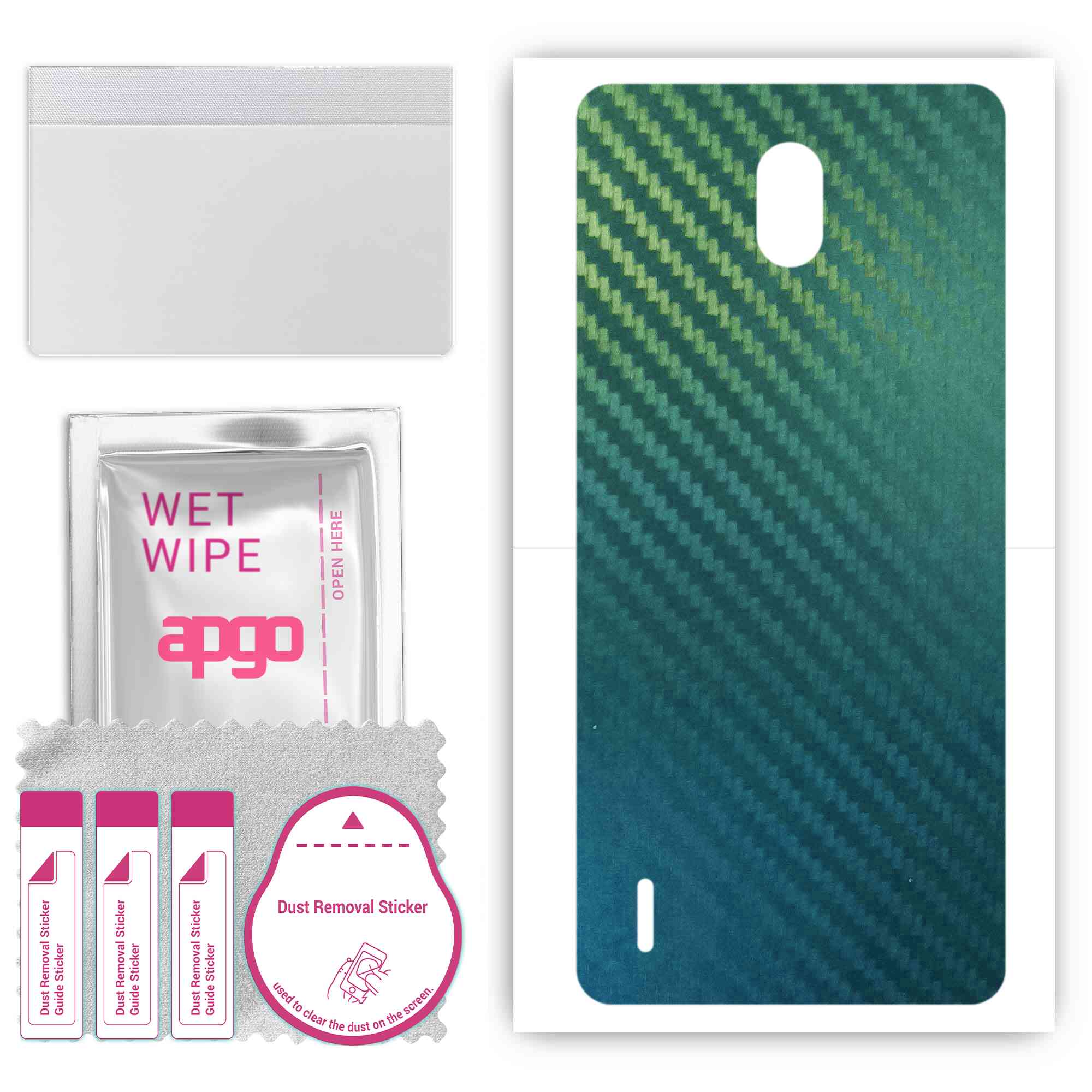 Apgo Protective Skin Sticker for the back compatible with Nokia 1.3 Dual Sim, Wrap Film, Foil, Vinyl - Pattern Carbon Chameleon CAKA1
Apgo Protective Skin Sticker for the back compatible with Nokia 1.3 Dual Sim, Wrap Film, Foil, Vinyl - Pattern Carbon Chameleon CAKA1