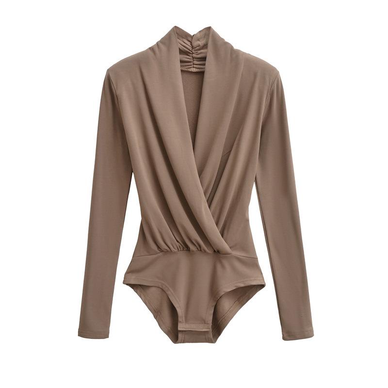 Elegant Fleece-Lined V-Neck Jumpsuit with Pleated Waist and Padded Shoulders Medium хакі
Elegant Fleece-Lined V-Neck Jumpsuit with Pleated Waist and Padded Shoulders Medium хакі