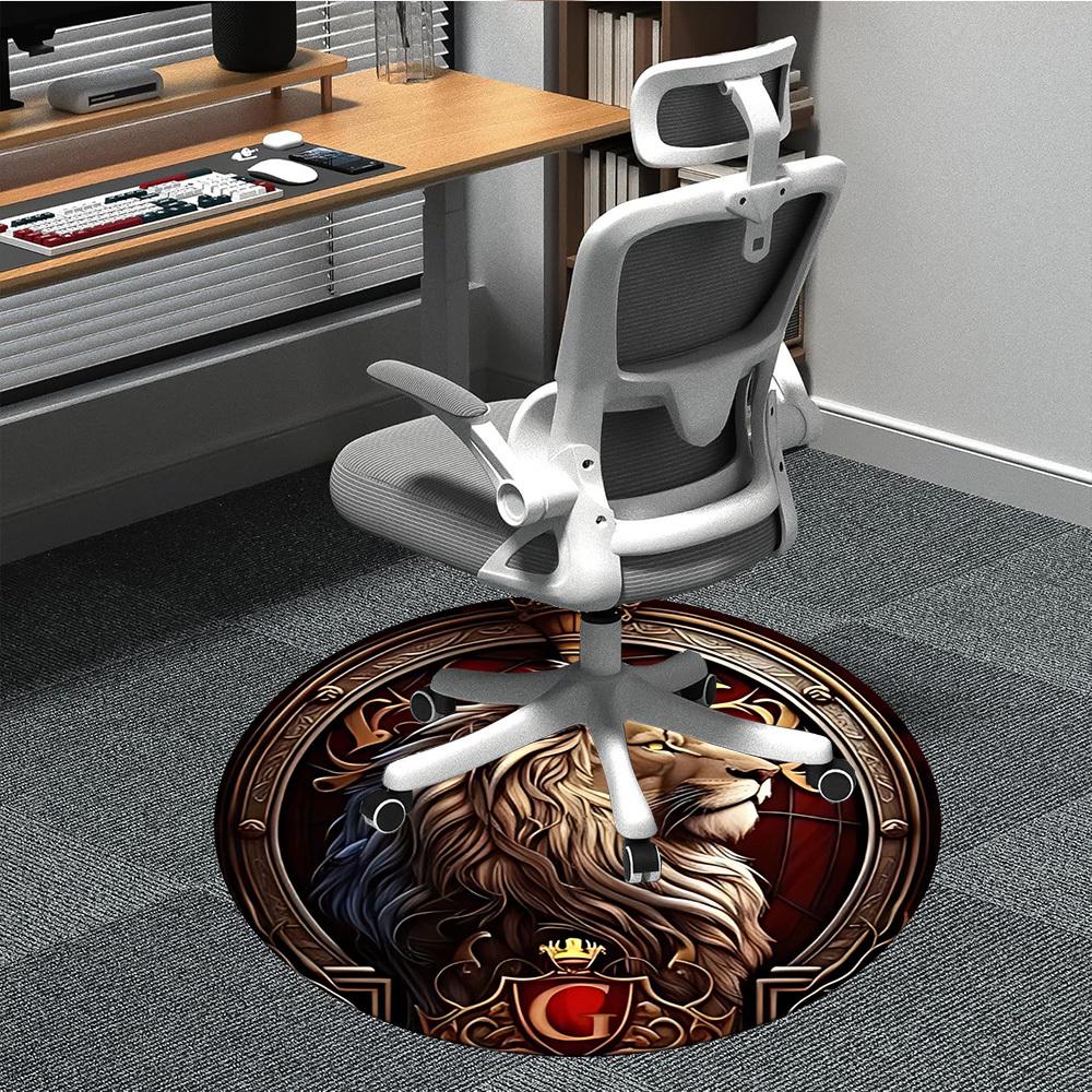 1pc Lion Emblem Chair Carpet for Office Non-Slip, Soft & Comfortable, Carpet for Office, Gaming, Lightweight Round Floor Mat 80cm
1pc Lion Emblem Chair Carpet for Office Non-Slip, Soft & Comfortable, Carpet for Office, Gaming, Lightweight Round Floor Mat 80cm