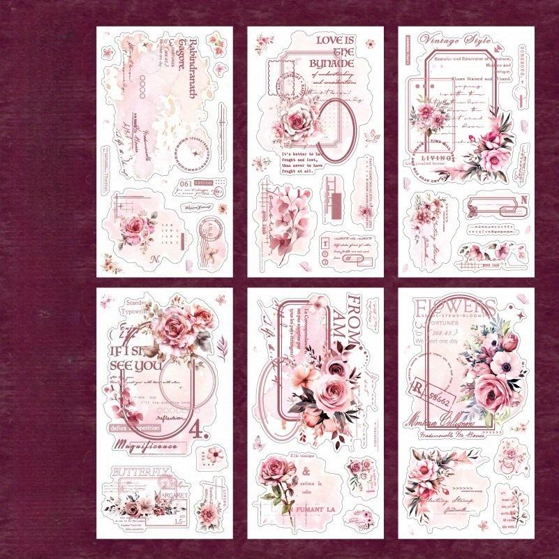 6 sheets of flower diary series notebook material card paper flowers and border notebook collage material
6 sheets of flower diary series notebook material card paper flowers and border notebook collage material