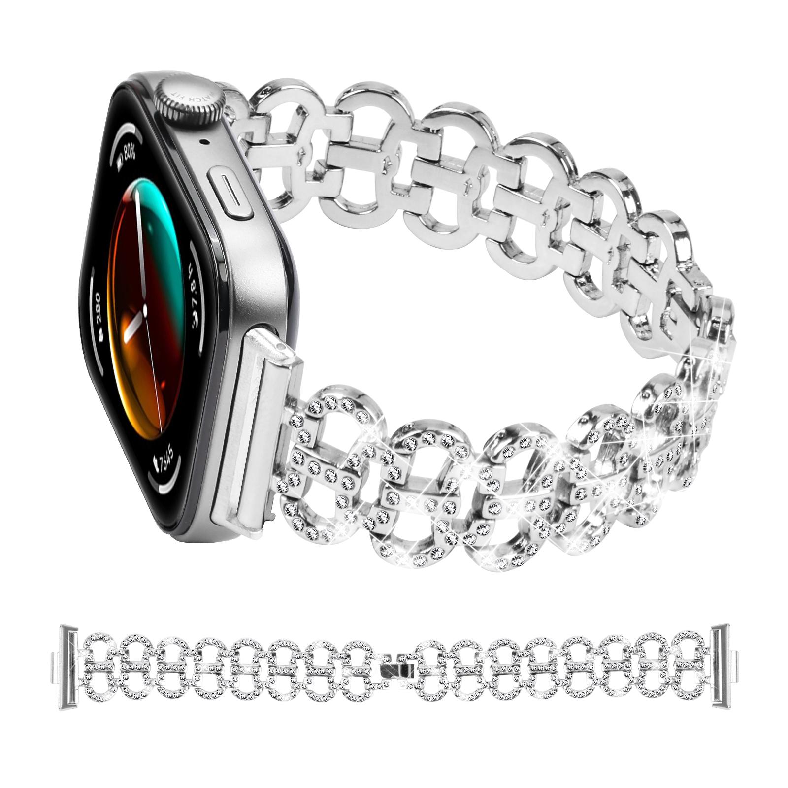 For Huawei Watch Fit 3 Metal Watch Band Gourd Shape Rhinestone Replacement Strap Silver
For Huawei Watch Fit 3 Metal Watch Band Gourd Shape Rhinestone Replacement Strap Silver