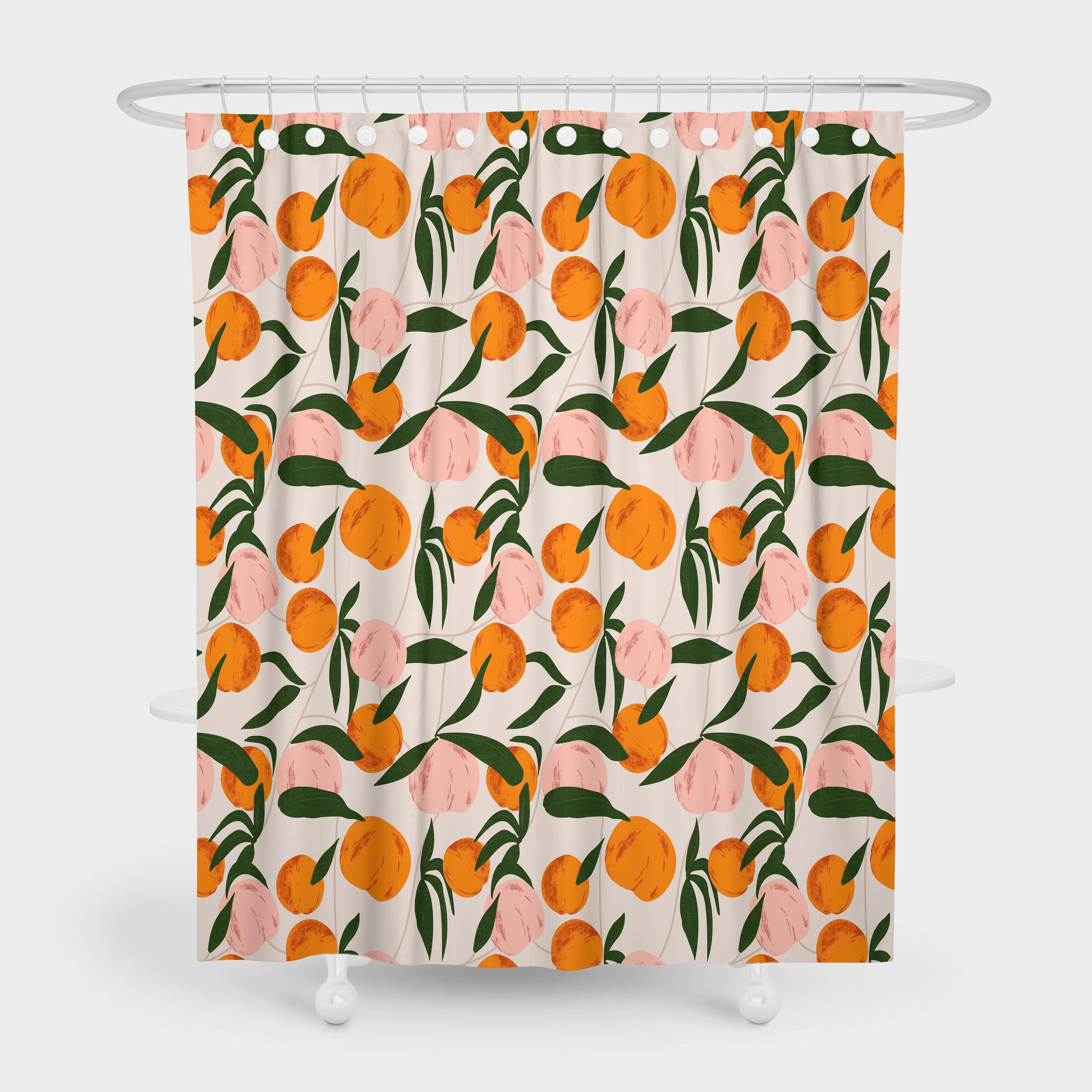 Decorate Your Bathroom With This Vibrant Peach And Orange Shower Curtain With Hooks W60H190(CM)-1 Pcs
Decorate Your Bathroom With This Vibrant Peach And Orange Shower Curtain With Hooks W60H190(CM)-1 Pcs