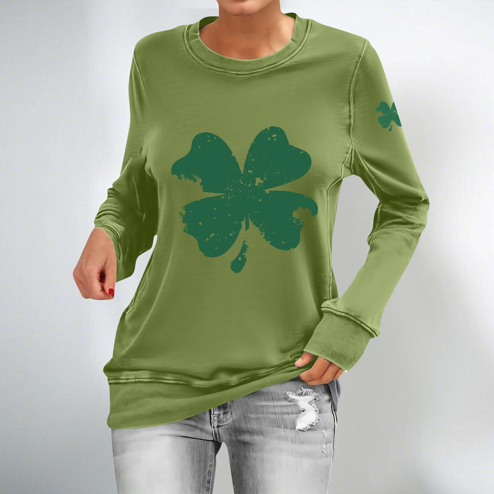 Жіночі повсякденні модні світшоти з довгим рукавом і круглим вирізом з принтом. Пуловер XL світло-зелений колір
Жіночі повсякденні модні світшоти з довгим рукавом і круглим вирізом з принтом. Пуловер XL світло-зелений колір