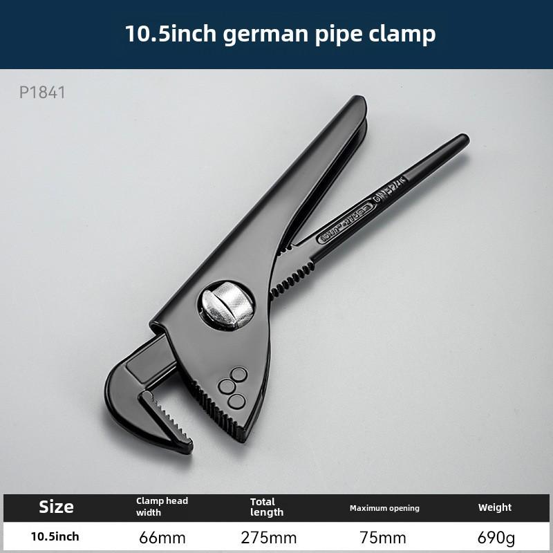 Немецкий разводной ключ повышенной прочности: Многофункциональный, короткая ручка, высокая твердость, большой крутящий момент, широкий угол, большое отверстие трубного хомута
Немецкий разводной ключ повышенной прочности: Многофункциональный, короткая ручка, высокая твердость, большой крутящий момент, широкий угол, большое отверстие трубного хомута