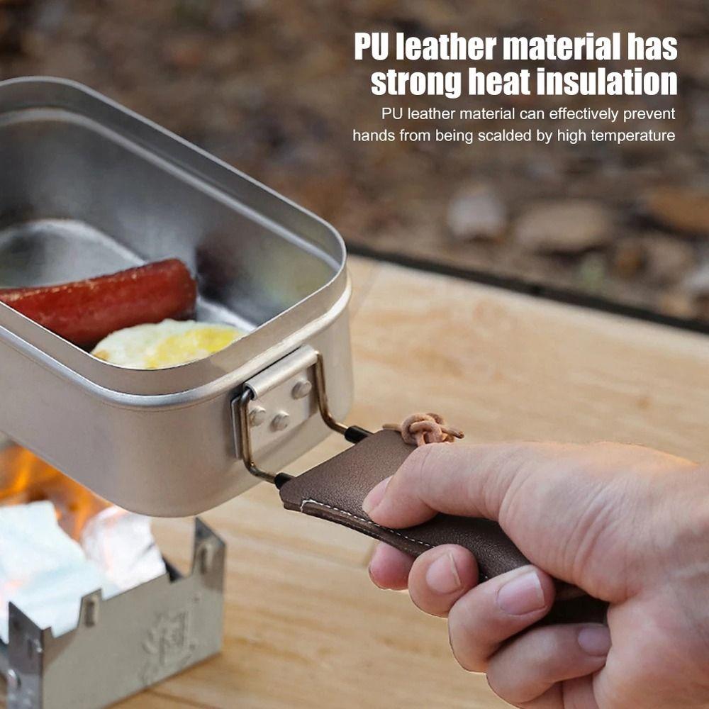 Cover Camping Accessories Frying Pan Handle Cover Handle Holder Protective Cover Handle Grip Cover coffee-A
Cover Camping Accessories Frying Pan Handle Cover Handle Holder Protective Cover Handle Grip Cover coffee-A