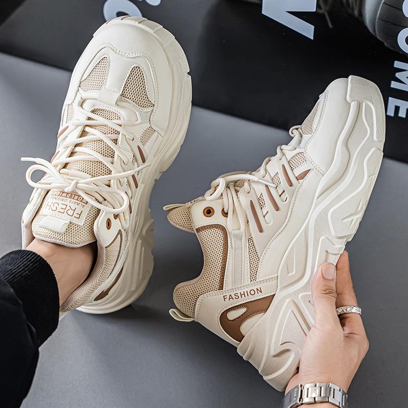 Толстая подошва универсальные громоздкие кроссовки для мужчин новый тренд сетчатые шнурки дышащие повседневные спортивные туфли увеличенные мягкие подошвы 45
Толстая подошва универсальные громоздкие кроссовки для мужчин новый тренд сетчатые шнурки дышащие повседневные спортивные туфли увеличенные мягкие подошвы 45