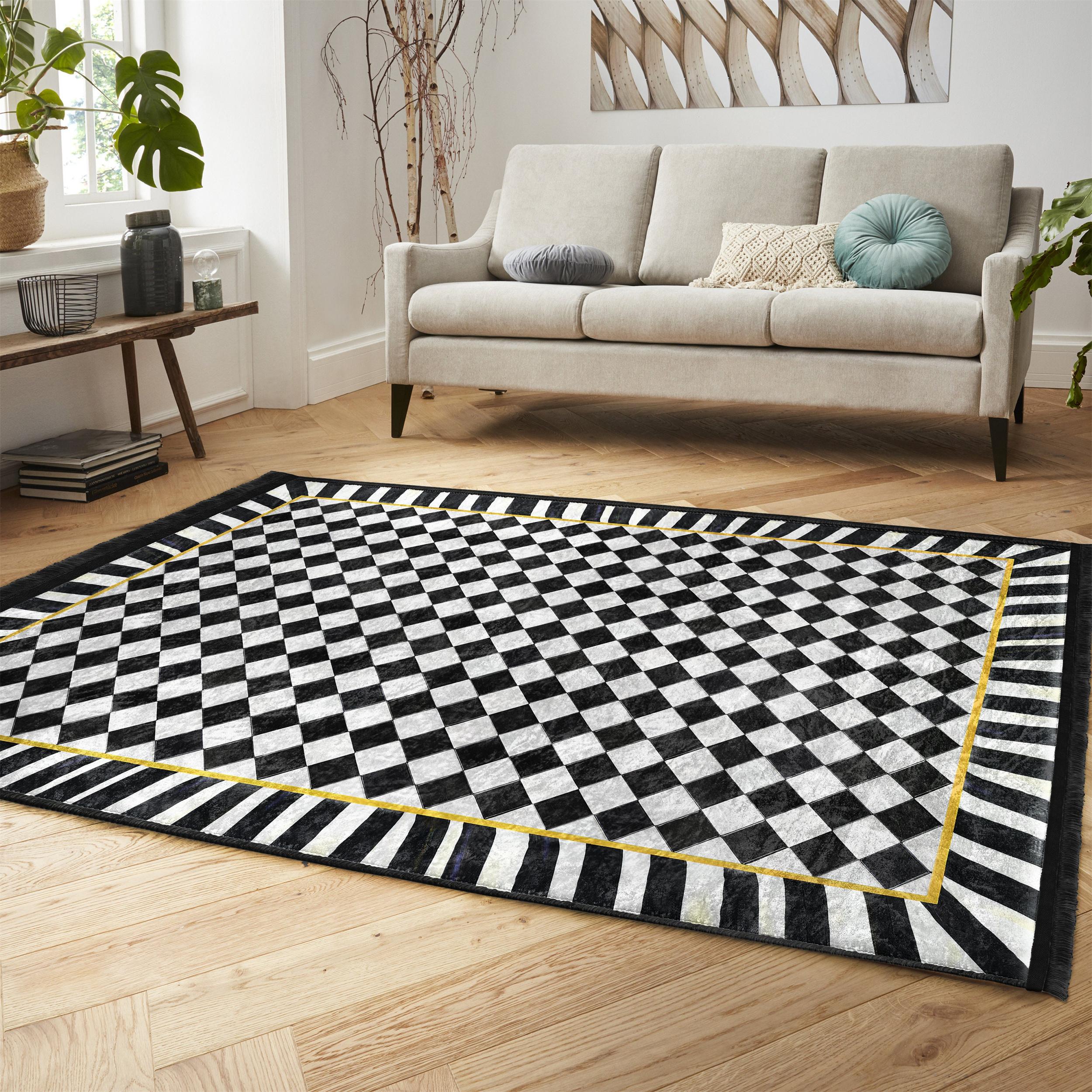 Check Area Rug Black Floral Carpet Greek Key Anti Slip Rug Polka Dot Floor Mat White Rug For Living Room Bedroom Modern Rug 40x60cm
Check Area Rug Black Floral Carpet Greek Key Anti Slip Rug Polka Dot Floor Mat White Rug For Living Room Bedroom Modern Rug 40x60cm