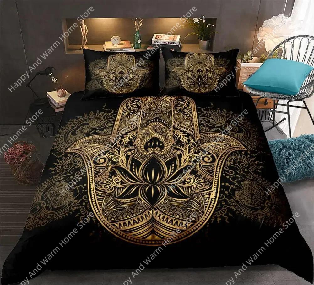 Hamsa Hplus Beding Set Boho Mplusala Soft Duvet Cover Set Black Gold Bohemia Bed Linen Set Fatima Hplus Bed Linen Lucky Hplus Comfortable Quilt Cover 135*200cm Eu-Single
Hamsa Hplus Beding Set Boho Mplusala Soft Duvet Cover Set Black Gold Bohemia Bed Linen Set Fatima Hplus Bed Linen Lucky Hplus Comfortable Quilt Cover 135*200cm Eu-Single