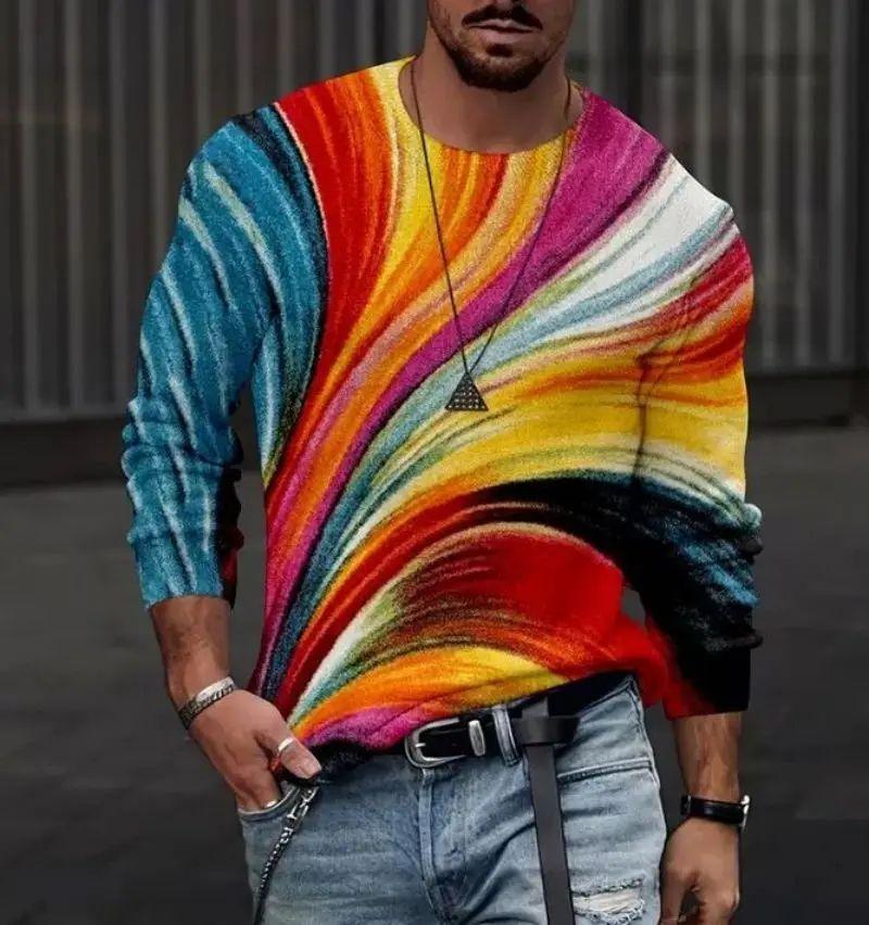 Мужская весенне-осенняя модная футболка с 3d принтом и уличным принтом, забавная креативная дышащая футболка с длинным рукавом и круглым вырезом, 6xl 5XL
Мужская весенне-осенняя модная футболка с 3d принтом и уличным принтом, забавная креативная дышащая футболка с длинным рукавом и круглым вырезом, 6xl 5XL