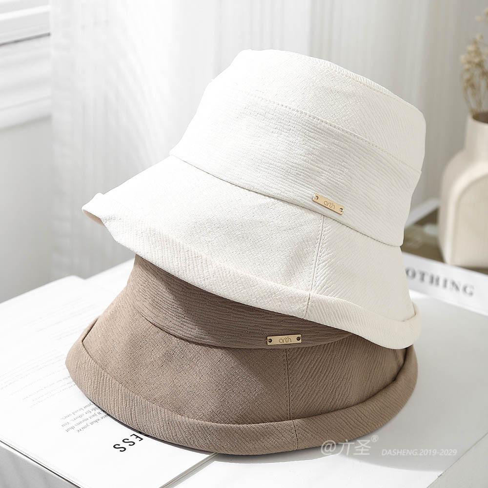 Summer Sun Hat Women s Bucket Hat Solid Color Gold Logo Cloth Simple Casual Trendy Fisherman Cap Foldable Sunhat 2025 New 56-58cm чорний
Summer Sun Hat Women s Bucket Hat Solid Color Gold Logo Cloth Simple Casual Trendy Fisherman Cap Foldable Sunhat 2025 New 56-58cm чорний