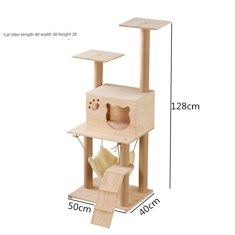 Solid Wood Cat Climbing Frame Large Cat Space Capsule Cat Nest Cat Tree Integrated Cat Climbing Frame Cat Scratch Board Scratching Pole Pet Supplies Solid wood plate 27 (cardboard tube core)
Solid Wood Cat Climbing Frame Large Cat Space Capsule Cat Nest Cat Tree Integrated Cat Climbing Frame Cat Scratch Board Scratching Pole Pet Supplies Solid wood plate 27 (cardboard tube core)