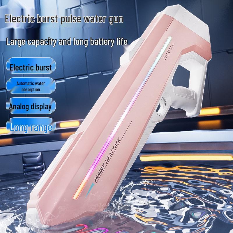 Продвинутый многоцветный светодиодный электрический водяной пистолет с импульсной очередью и большой емкостью
Продвинутый многоцветный светодиодный электрический водяной пистолет с импульсной очередью и большой емкостью