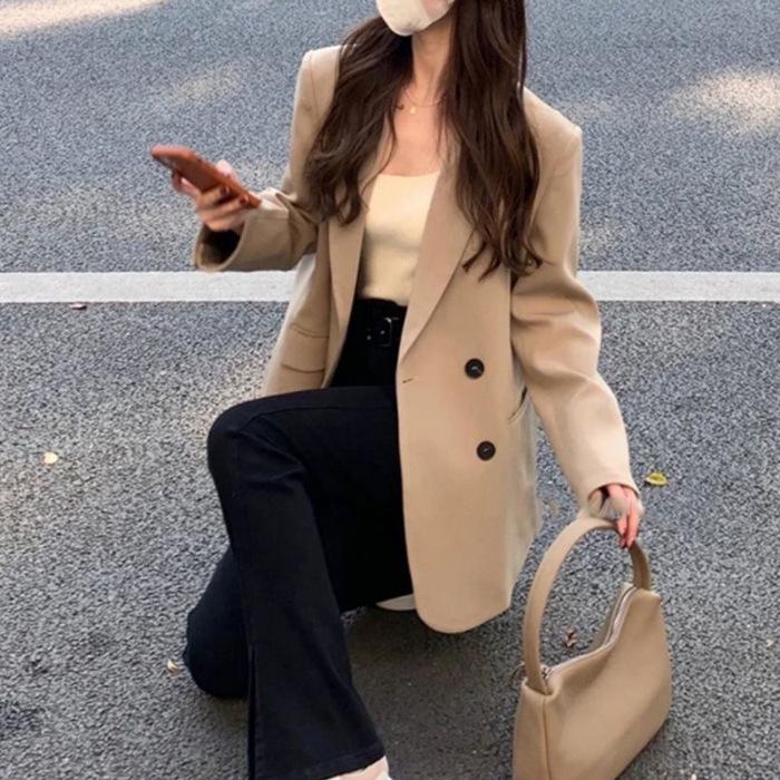 Women s Milk White Oversized Double-Breasted Suit Jacket - Spring/Autumn 2024 Trendy XL кофейный
Women s Milk White Oversized Double-Breasted Suit Jacket - Spring/Autumn 2024 Trendy XL кофейный