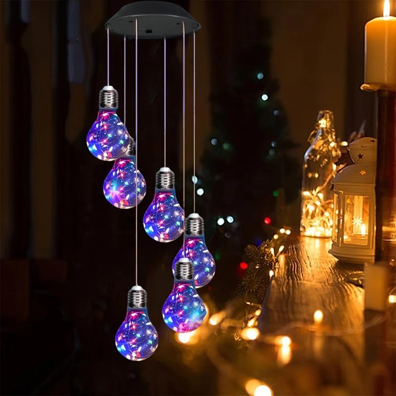 Solar Outdoor Courtyard Bulb Wind Chime Landscape Decorative Light, Outdoor LED Wind Chime Light for Festive Illumination
Solar Outdoor Courtyard Bulb Wind Chime Landscape Decorative Light, Outdoor LED Wind Chime Light for Festive Illumination