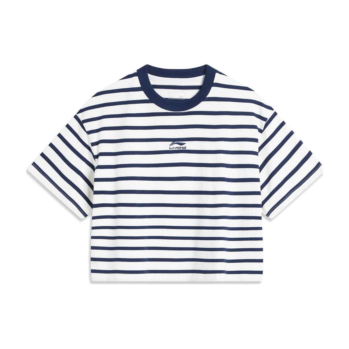 Li-Ning Weekend Youth Round Neck Casual Striped T-Shirt Women Tops Off-White Deep-Navy AHSU720-3 XL
Li-Ning Weekend Youth Round Neck Casual Striped T-Shirt Women Tops Off-White Deep-Navy AHSU720-3 XL