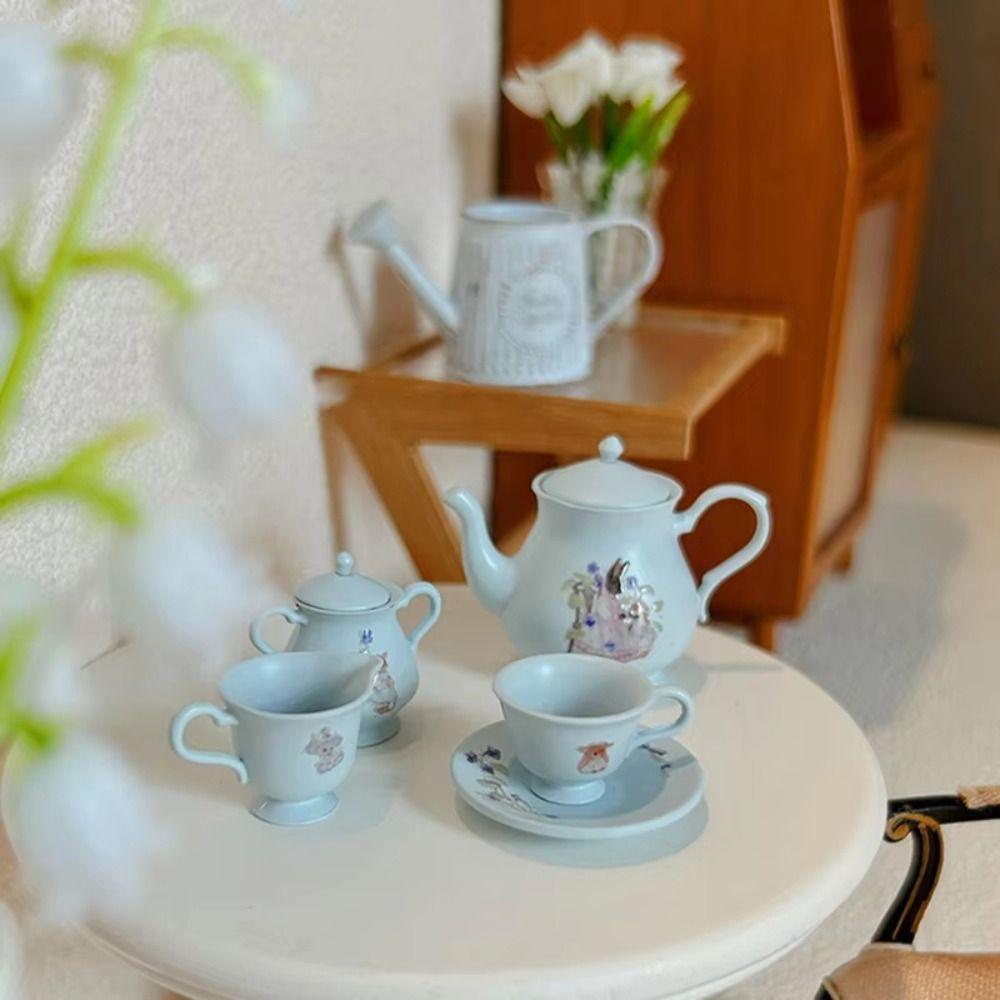 5Pcs/Set Model Miniature Porcelain Tea Cup Set Teapot Miniature Scene Toy Miniatures Scene жовтий
5Pcs/Set Model Miniature Porcelain Tea Cup Set Teapot Miniature Scene Toy Miniatures Scene жовтий