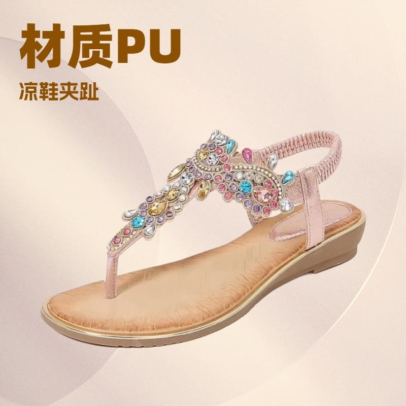 New rhinestone sandals toe wedge sandals bohemian wind rhinestone sandals women 36
New rhinestone sandals toe wedge sandals bohemian wind rhinestone sandals women 36