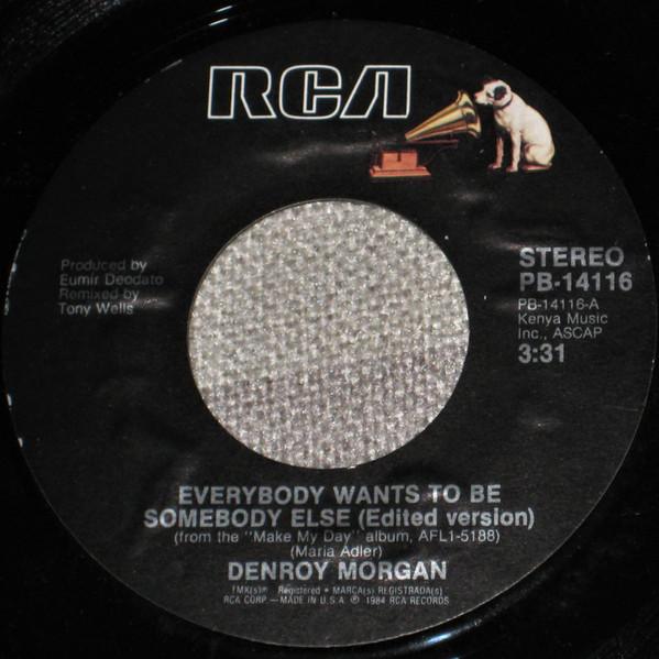 7-дюймовая пластинка DENROY MORGAN Everybody Wants To Be Somebody Else PB14116 RCA 1984 США Танцевальная Электроника Б/у
7-дюймовая пластинка DENROY MORGAN Everybody Wants To Be Somebody Else PB14116 RCA 1984 США Танцевальная Электроника Б/у