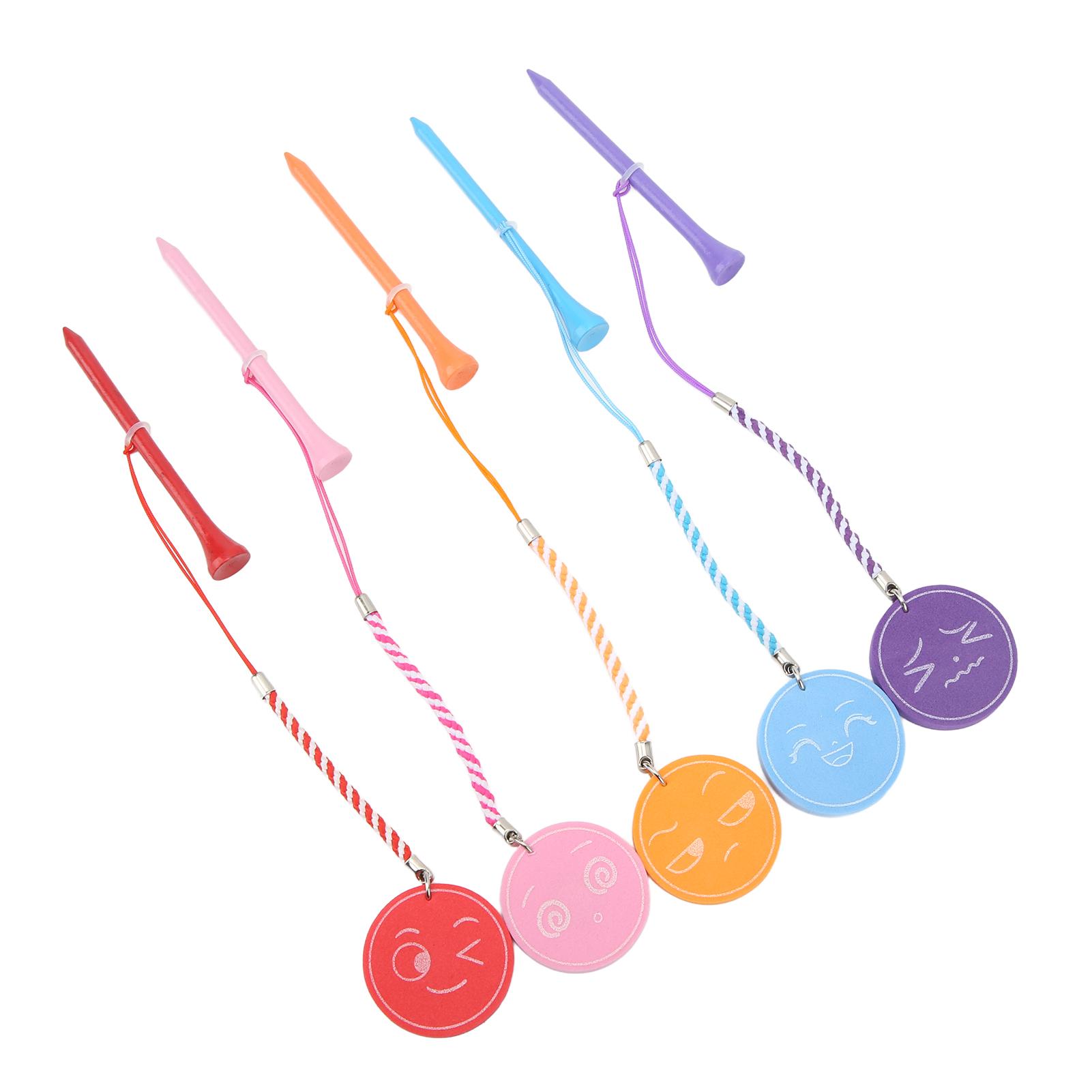 5Pcs 3 1/4 Inch Golf Wooden Tees With Anti Loss Rope Magnetic EVA Foam Multi Color Expression Pattern
5Pcs 3 1/4 Inch Golf Wooden Tees With Anti Loss Rope Magnetic EVA Foam Multi Color Expression Pattern