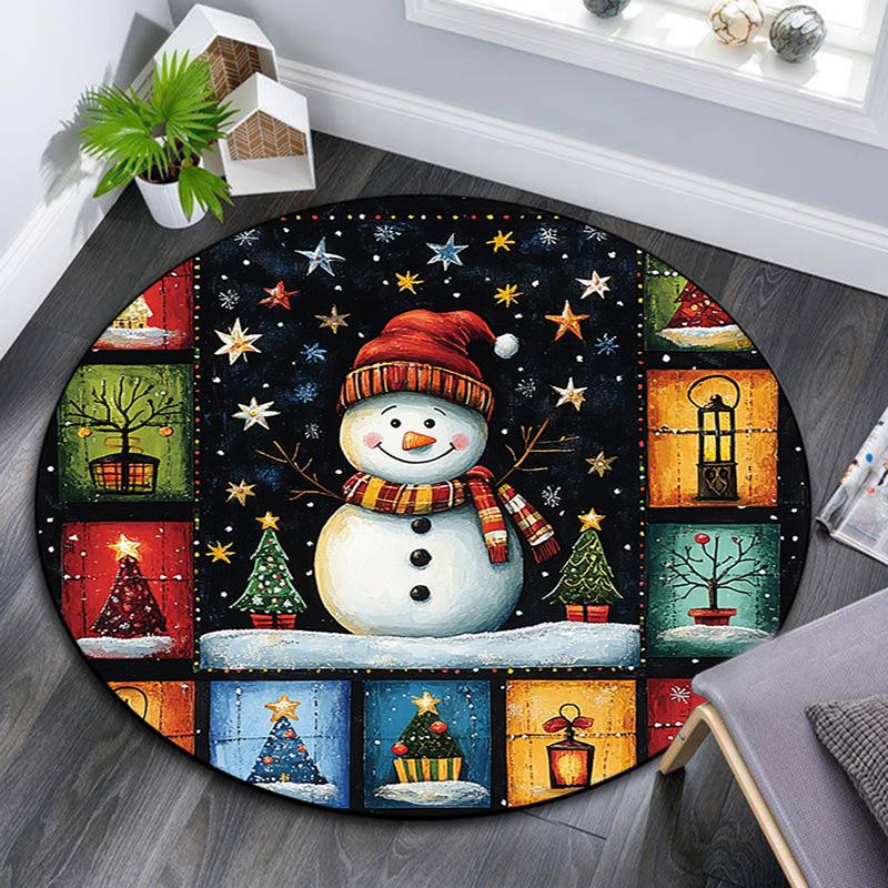 Checkered Snowman Round Area Rug,Carpet Rug for Living Room Bedroom Sofa Playroom Decor,Non-slip Floor Mat 80cmx80cm
Checkered Snowman Round Area Rug,Carpet Rug for Living Room Bedroom Sofa Playroom Decor,Non-slip Floor Mat 80cmx80cm