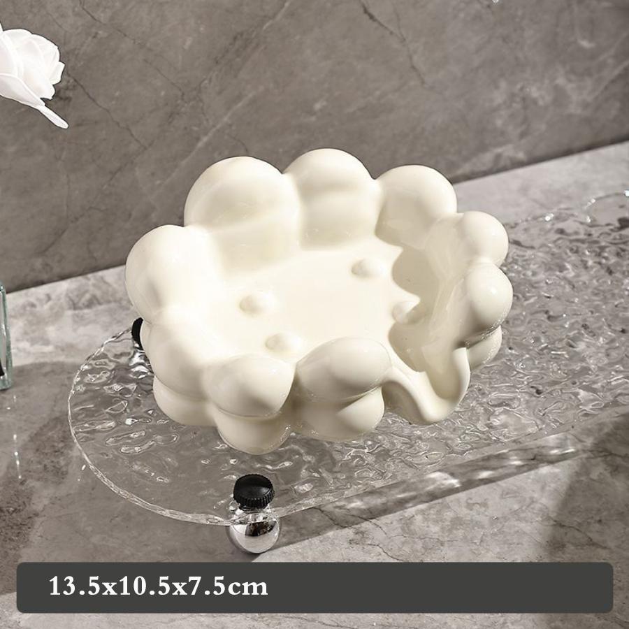 Creative Marshmallow Ceramic Soap Dish Portable Soap Box Home Bathroom Accessories Desk Organizer Waterproof Drain Rack Dishes білий
Creative Marshmallow Ceramic Soap Dish Portable Soap Box Home Bathroom Accessories Desk Organizer Waterproof Drain Rack Dishes білий