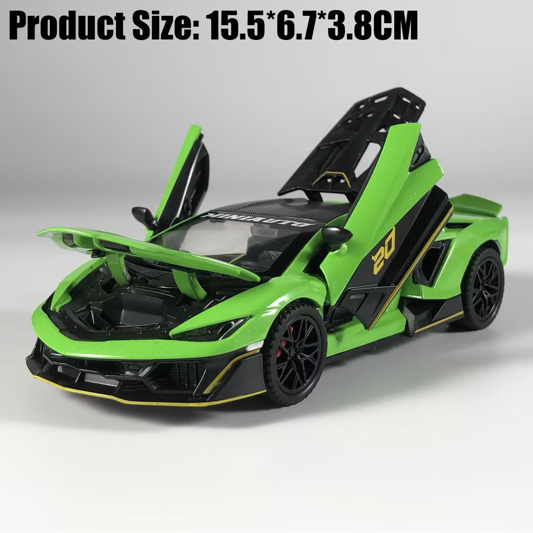 1:32 Lamborghini Fenomeno SuperVeloce SV Hypercar Alloy Metal Diecast Model Car Home Decoration And Computer Desktop Ornaments зелений
1:32 Lamborghini Fenomeno SuperVeloce SV Hypercar Alloy Metal Diecast Model Car Home Decoration And Computer Desktop Ornaments зелений
