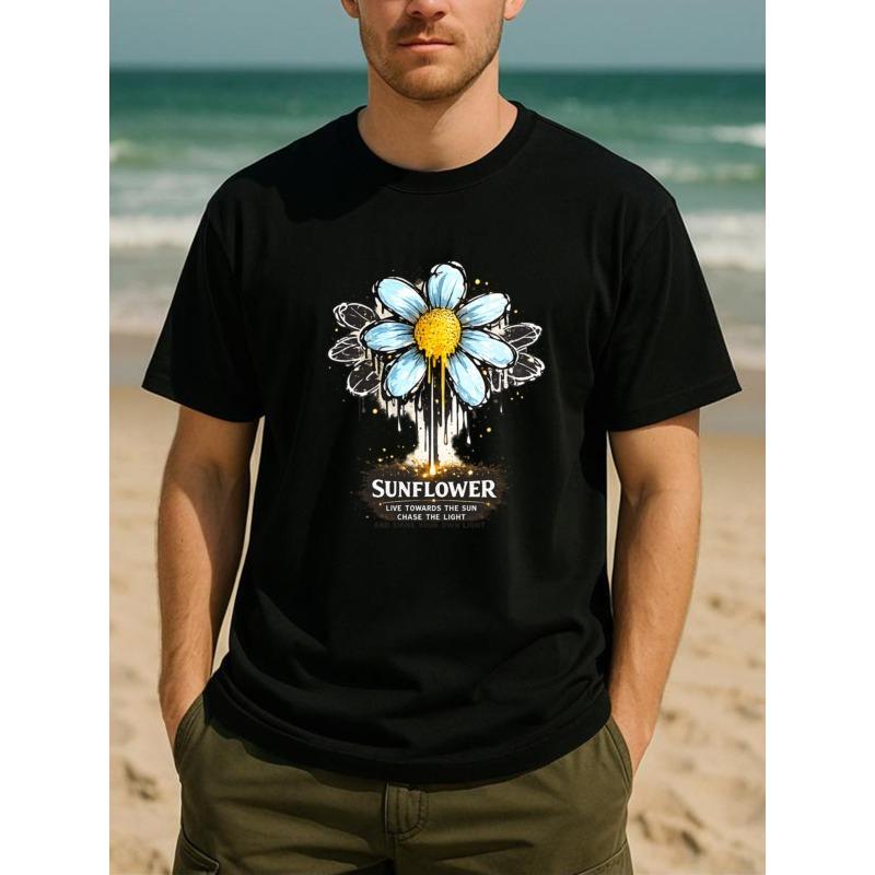 European Size Blurry Blue Flower SUNFLOWER Slogan - A Stylish and Soothing All-season Comfortable T-shirt, A Comfortable Breathable Casual Sports Top 4XL чорний
European Size Blurry Blue Flower SUNFLOWER Slogan - A Stylish and Soothing All-season Comfortable T-shirt, A Comfortable Breathable Casual Sports Top 4XL чорний