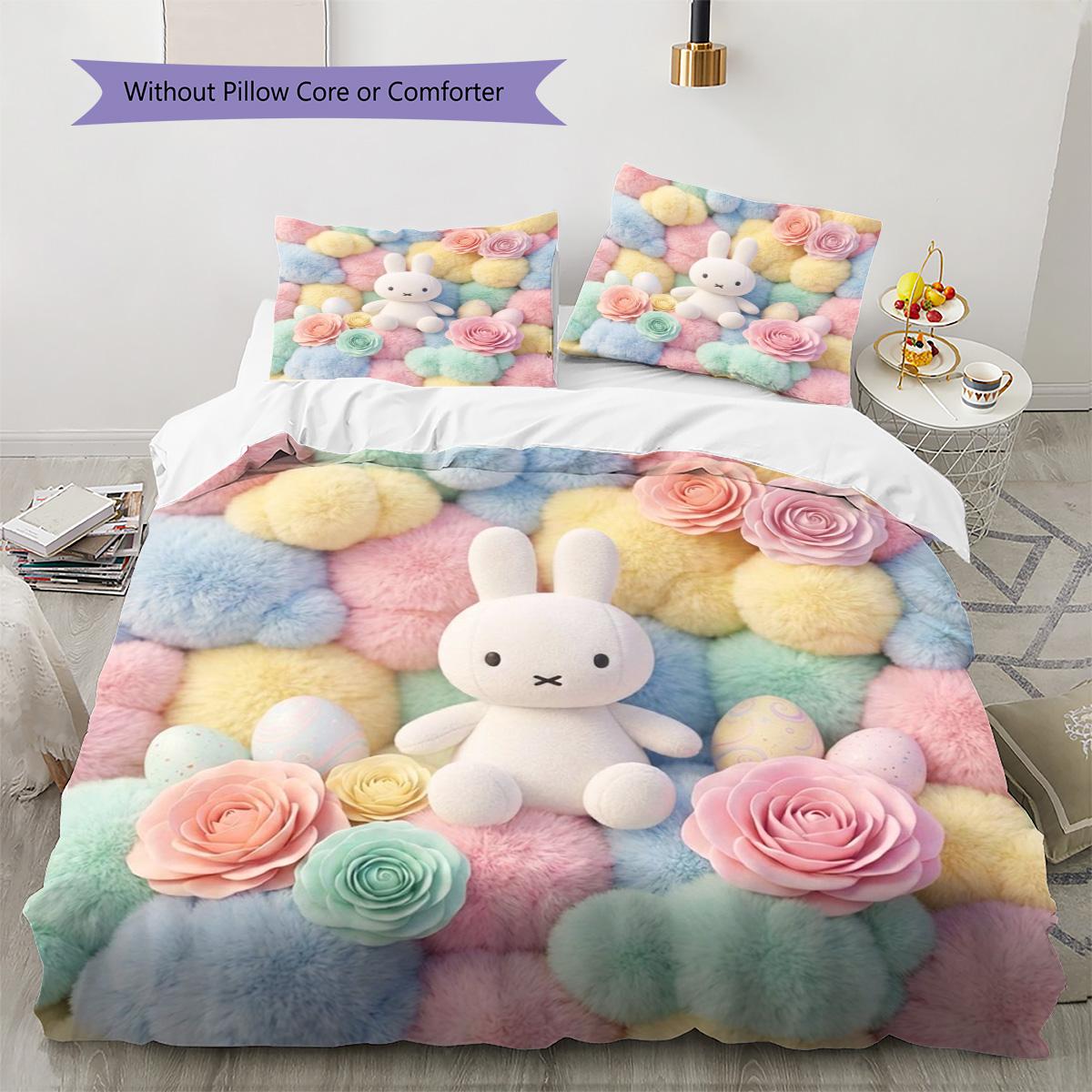 Miffy Pattern Bedding Quilt Set Quilt Cover Pillowcase Home Decoration Birthday Gift (1 * duvet cover + 2 * pillowcase, without core) 200x220cm
Miffy Pattern Bedding Quilt Set Quilt Cover Pillowcase Home Decoration Birthday Gift (1 * duvet cover + 2 * pillowcase, without core) 200x220cm
