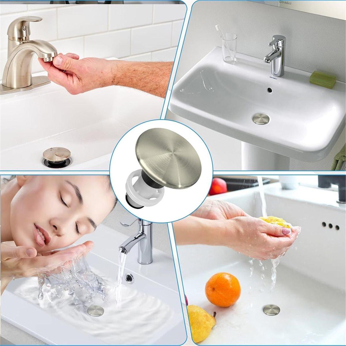 972-098J Brushed Plumbing-Equipment for Sink Drain Sink Stopper,Part Push and Seal Drain Assembly 35338-06XX China Mainland
972-098J Brushed Plumbing-Equipment for Sink Drain Sink Stopper,Part Push and Seal Drain Assembly 35338-06XX China Mainland