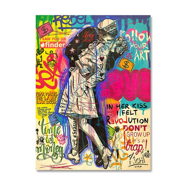 Поцелуй Густава Климта, картина на холсте, любовник, пара, целующаяся граффити, поп-арт, плакаты, принты, уличная настенная художественная картина, домашний декор 21x30 No Frame
Поцелуй Густава Климта, картина на холсте, любовник, пара, целующаяся граффити, поп-арт, плакаты, принты, уличная настенная художественная картина, домашний декор 21x30 No Frame