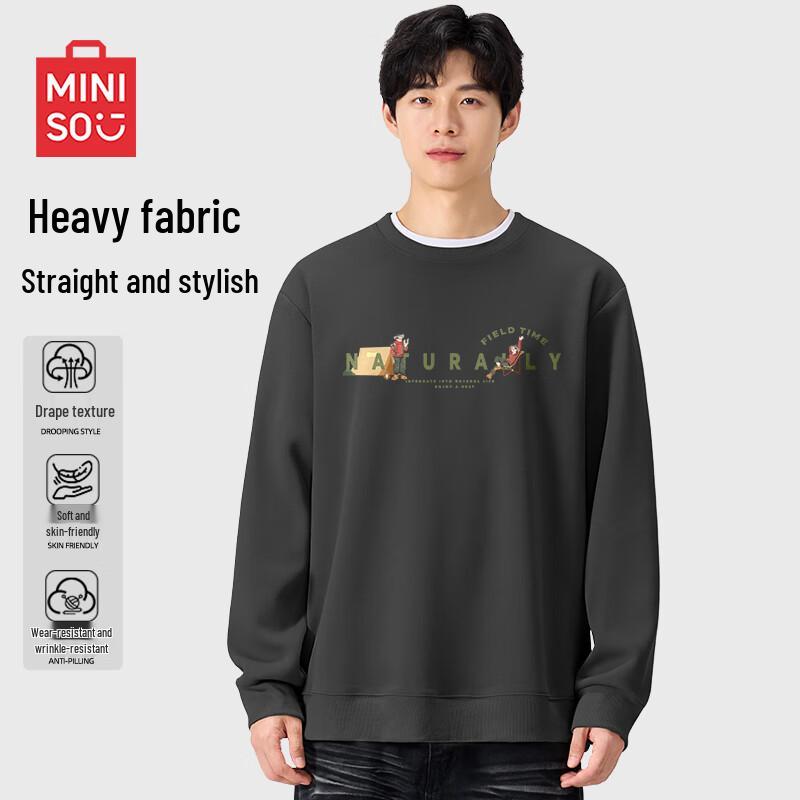 MINISO Unisex American Retro Heavyweight Pullover Sweatshirt M
MINISO Unisex American Retro Heavyweight Pullover Sweatshirt M